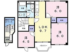 パン　ビュイッソンI 202 ｜ 大阪府羽曳野市島泉1丁目（賃貸アパート3LDK・2階・65.57㎡） その2