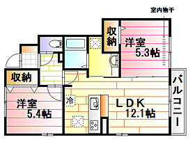 メゾン　リヒトII  ｜ 広島県広島市安佐南区東野3丁目（賃貸アパート2LDK・1階・51.57㎡） その2