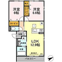 ＶＩＬＬＡ　ＣＩＴＹ　Ｃ棟 202 ｜ 広島県広島市安佐南区山本2丁目（賃貸アパート2LDK・2階・58.37㎡） その2