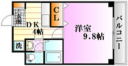 セレブ洋 3階1DKの間取り