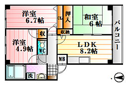 間取図画像 3LDK