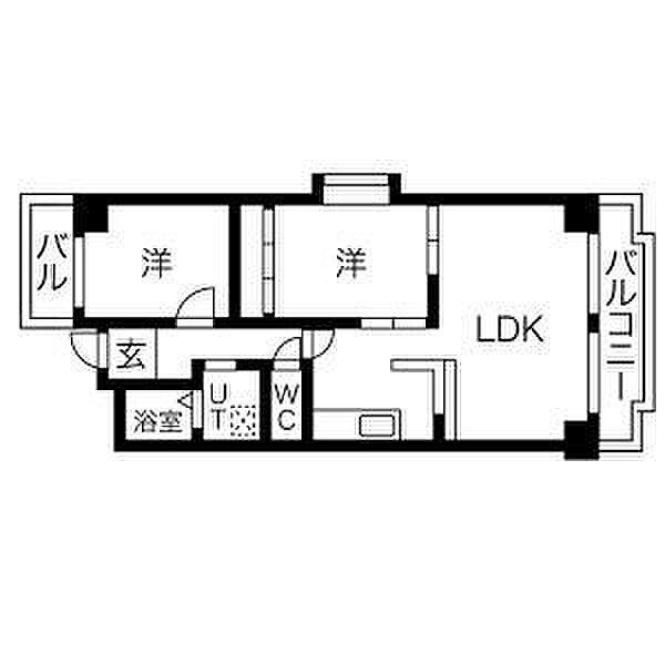 エバーヒルズ ｜大阪府大阪市西淀川区野里1丁目(賃貸マンション2LDK・7階・64.98㎡)の写真 その2