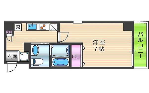 コンフォータブル阿波座 ｜大阪府大阪市西区立売堀5丁目(賃貸マンション1K・5階・24.00㎡)の写真 その2