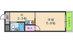 プランドール天満  ｜ 大阪府大阪市北区天満4丁目（賃貸マンション1K・6階・19.44㎡） その2