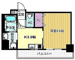 アミル9  ｜ 大阪府大阪市福島区海老江7丁目14-1（賃貸マンション1DK・2階・26.10㎡） その2