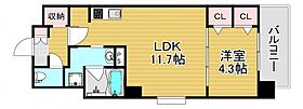 LA GRACE福島II  ｜ 大阪府大阪市福島区吉野4丁目（賃貸マンション1LDK・4階・40.04㎡） その2