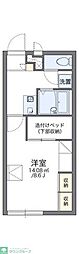 レオパレスサンセット 1Kの間取図画像