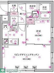 ベルシードステアー小竹向原 1LDKの間取図画像