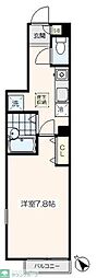 キャプテンフィールド 1Kの間取図画像