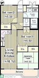 エミネンス高野台 3LDKの間取図画像