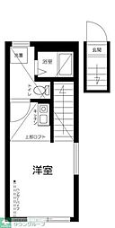ミューシグ富士見台 1Kの間取図画像