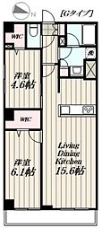 ロイジェント豊島園 2LDKの間取図画像