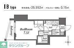 東京メトロ有楽町線 池袋駅 徒歩10分の賃貸マンション 6階1Kの間取り