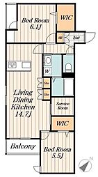 間取図画像 2LDK