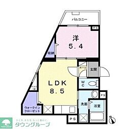 Ｇｌａｎｚ（グランツ） 1階1LDKの間取り