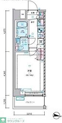 都営大江戸線 練馬春日町駅 徒歩7分の賃貸マンション 3階1Kの間取り