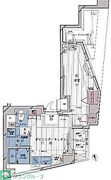 西武池袋線 富士見台駅 徒歩3分の賃貸マンション 7階1DKの間取り