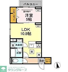 板橋区前野町1丁目PJ 1LDKの間取図画像