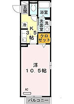 リュエル  ｜ 大阪府茨木市上穂積2丁目（賃貸アパート1K・2階・32.42㎡） その2