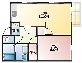 オストハイム  ｜ 大阪府三島郡島本町桜井5丁目（賃貸アパート1LDK・2階・40.00㎡） その2