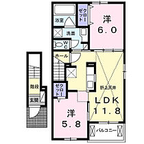 さくら　ガーデン  ｜ 大阪府高槻市郡家新町（賃貸アパート2LDK・2階・56.96㎡） その2