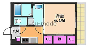 リブリ末広  ｜ 大阪府茨木市末広町（賃貸マンション1K・2階・21.53㎡） その2