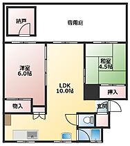 摂津マンションB棟  ｜ 大阪府高槻市大畑町（賃貸マンション2LDK・1階・44.20㎡） その2