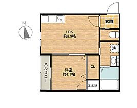 パークヒルズ上穂積  ｜ 大阪府茨木市上穂積3丁目（賃貸アパート1LDK・3階・31.36㎡） その2