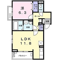 ラフレシール・ヌフ  ｜ 大阪府茨木市中総持寺町（賃貸アパート1LDK・1階・48.05㎡） その2