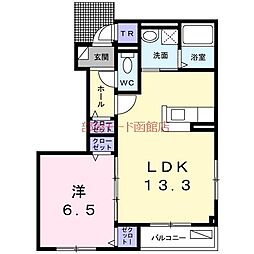 間取図画像 1LDK