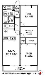 ファインパーク春日部 2SLDKの間取図画像