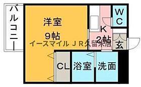 ヴィラージュII 103 ｜ 福岡県久留米市西町582-2（賃貸アパート1K・1階・28.78㎡） その2