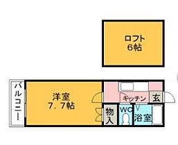 福岡県うきは市吉井町福益801-18（賃貸アパート1K・2階・20.00㎡） その2