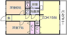 福岡県久留米市津福今町531-1（賃貸マンション2LDK・6階・65.00㎡） その2