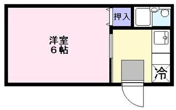 スカイコーポ ｜福岡県久留米市野中町(賃貸アパート1K・3階・17.00㎡)の写真 その2