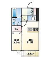 Ｐremiage久留米学園通 102 ｜ 福岡県久留米市津福今町277-1（賃貸アパート1LDK・1階・33.63㎡） その2