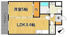 プロスペールＳII  ｜ 福岡県久留米市東合川8丁目（賃貸マンション1LDK・4階・34.78㎡） その2