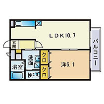 アムールひろかわ  ｜ 福岡県八女郡広川町大字広川211-2（賃貸アパート1LDK・2階・39.74㎡） その2