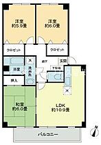 フォブールサウス  ｜ 福岡県久留米市南1丁目27-8（賃貸マンション3LDK・3階・67.08㎡） その2