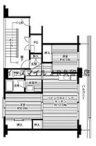 ビレッジハウス筑後1号棟 503 ｜ 福岡県筑後市大字西牟田3887-3（賃貸マンション2LDK・5階・53.08㎡） その2