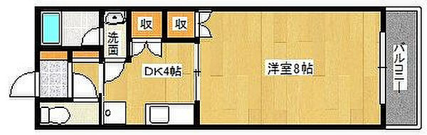 福岡県久留米市津福本町(賃貸アパート1DK・1階・28.29㎡)の写真 その2