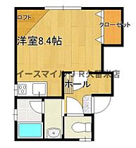 エリアM壱番館  ｜ 福岡県久留米市大石町258-1（賃貸アパート1R・2階・25.00㎡） その2