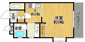 福岡県久留米市津福本町635-2（賃貸マンション1K・3階・33.00㎡） その2