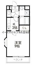 ヴィラコートはなみずき 301号◎ ｜ 福岡県久留米市津福今町664-13（賃貸アパート1K・3階・27.00㎡） その2