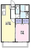 福岡県久留米市御井旗崎1丁目10-34（賃貸アパート1LDK・2階・40.33㎡） その2