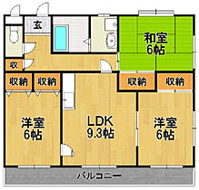 福岡県久留米市合川町1100-1（賃貸アパート3LDK・2階・64.50㎡） その2