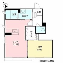 福岡県久留米市高良内町74-4（賃貸アパート1LDK・1階・43.13㎡） その2