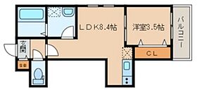 花畑プレミア  ｜ 福岡県久留米市西町933-1（賃貸アパート1LDK・2階・31.18㎡） その2