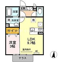 アモリール津福　B棟 105号 ｜ 福岡県久留米市津福今町617-1（賃貸アパート1LDK・1階・32.37㎡） その2