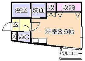 福岡県久留米市野中町84-2（賃貸マンション1R・3階・27.30㎡） その2